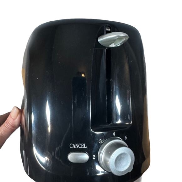 Living Solutions Black 2 Slice Cool Touch Toaster NIB - Picture 8 of 10